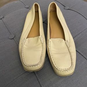 Cream Salvatore Ferragamo loafers